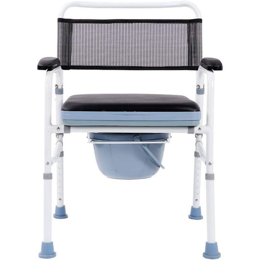 70 x 58 x 20 cm - sedia per wc pieghevole, in lega di alluminio,