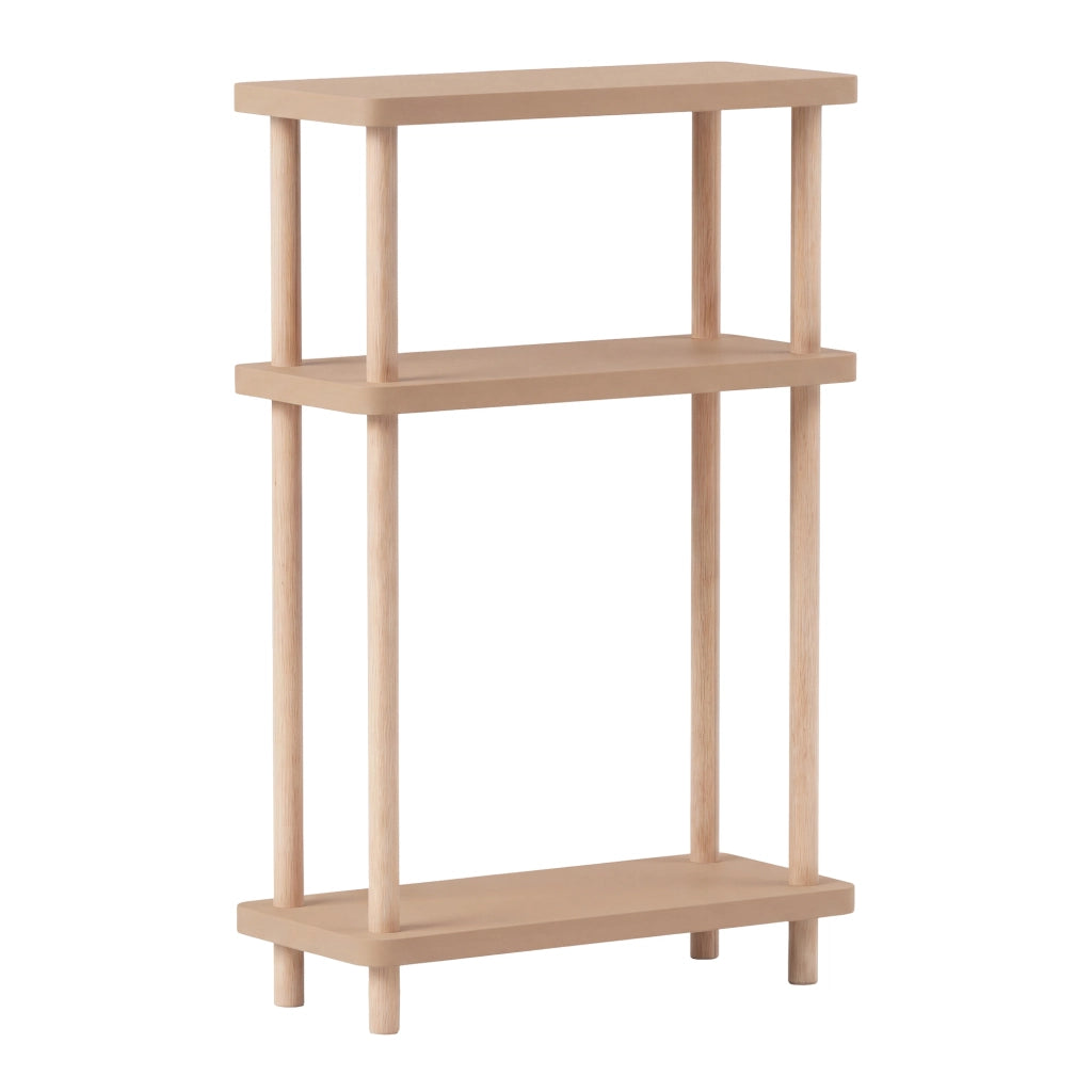 Scaffale da Terra Multiuso Nampernu a 3 Piani 62 x 40 x 18 cm - Color Cappuccino [en.casa]