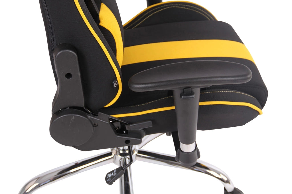 Sedia Ufficio Massaggiante Limit XM In Tessuto Nero/giallo