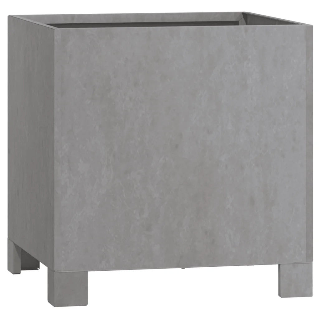 Fioriere con Gambe 2pz Ruggine 30x30x30 cm Acciaio Corten 823679