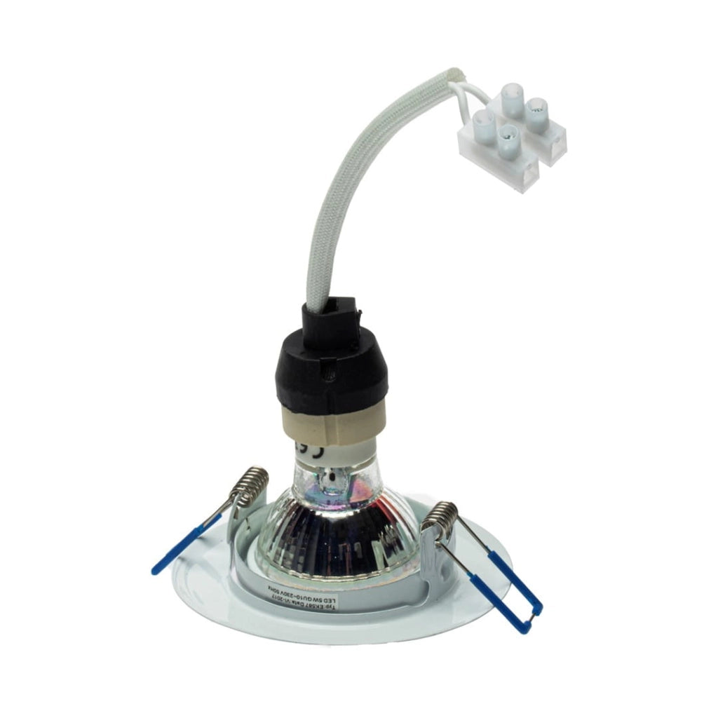 Faretto incasso tondo bianco GU10 5W 3000K Eko-Light