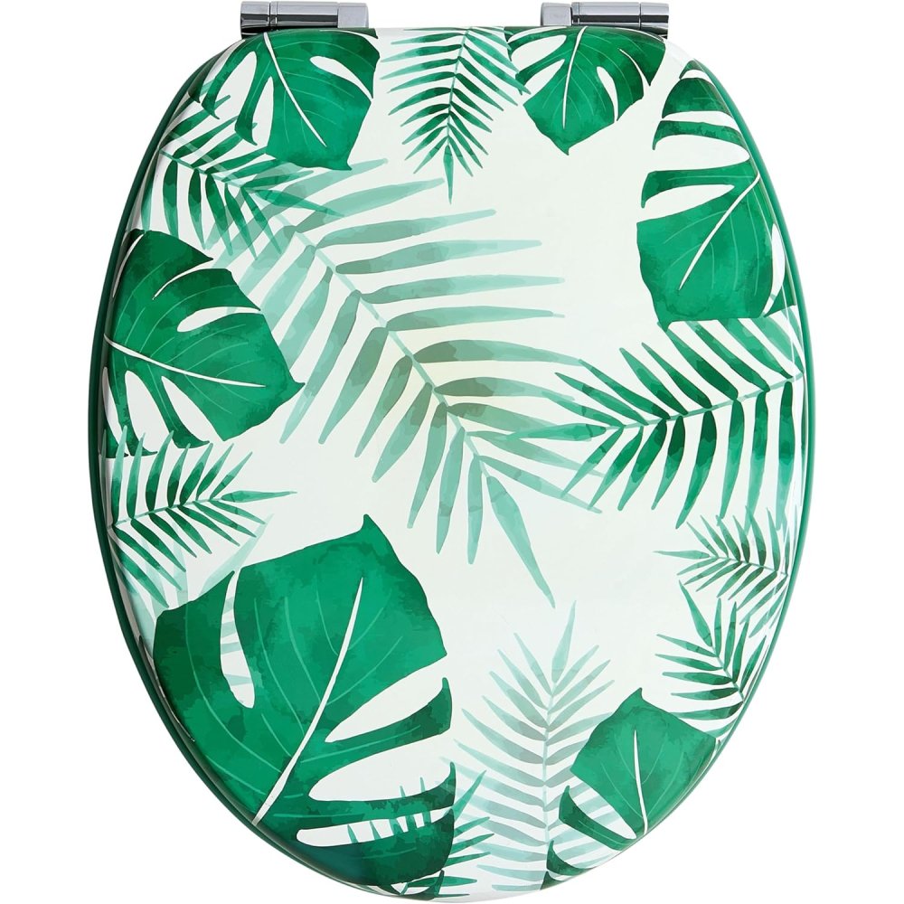 Wirquin 20722725 sedile wc woody con freno di caduta, verde