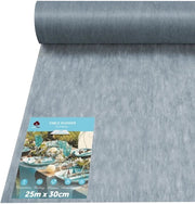 Tappeto Fleece per Tavolo 25m x 30cm, Tappeto per Tavolo in Tonalità Grigia Chiara, Decorazione per Tavolo per Comunione, Matrimonio, Scuola, Battesimo, Compleanni, Rito di Passaggio per Giovani e Feste