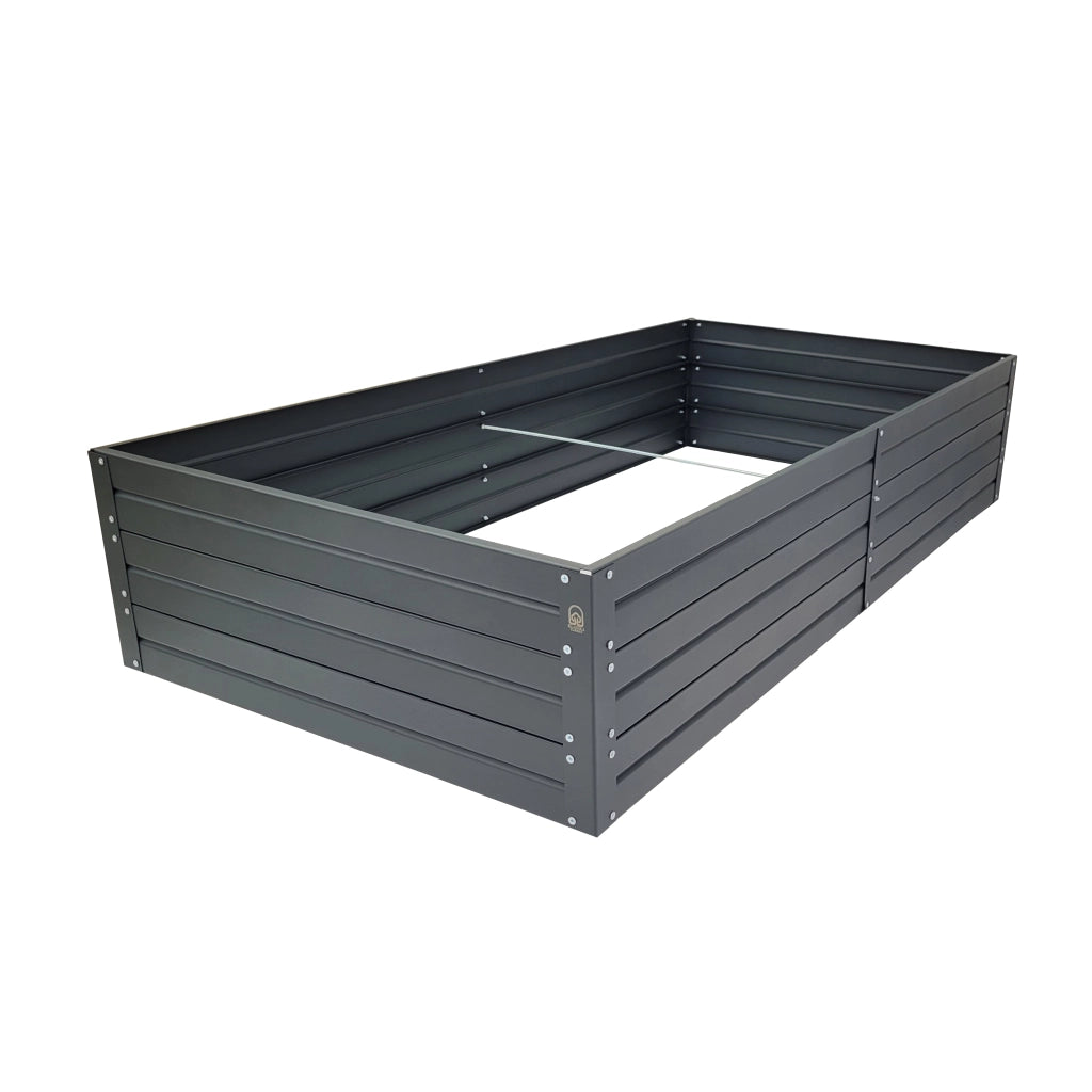 Fioriera rialzata KLASIKA GARDEN, rivestimento verniciato a polvere, antracite RAL7016 150x75x30