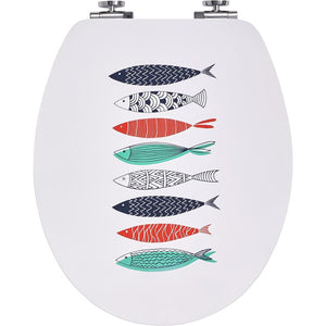 Wirquin 20722979 sedile wc diplomant con freno di caduta, bianco