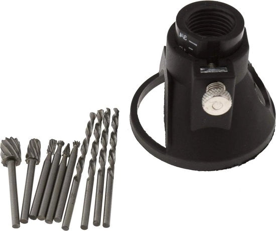 Guida di posizionamento rotativa per bit di routatura HSS da 60mm per carvatura con guida di torsione.