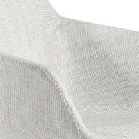 Sedia girevole in tessuto beige