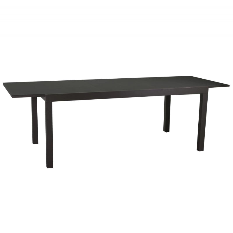 Tavolo alluminio boise antracite opaco all. rettangolare cm 160/220x90h75