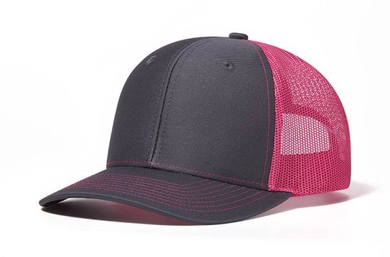 Cappello da Trucker per Uomo - Cappello da Baseball per Uomo Respirante - Cappello da Baseball per Uomo e Cappello da Donna - Mesh di Legno e Neon Rosa