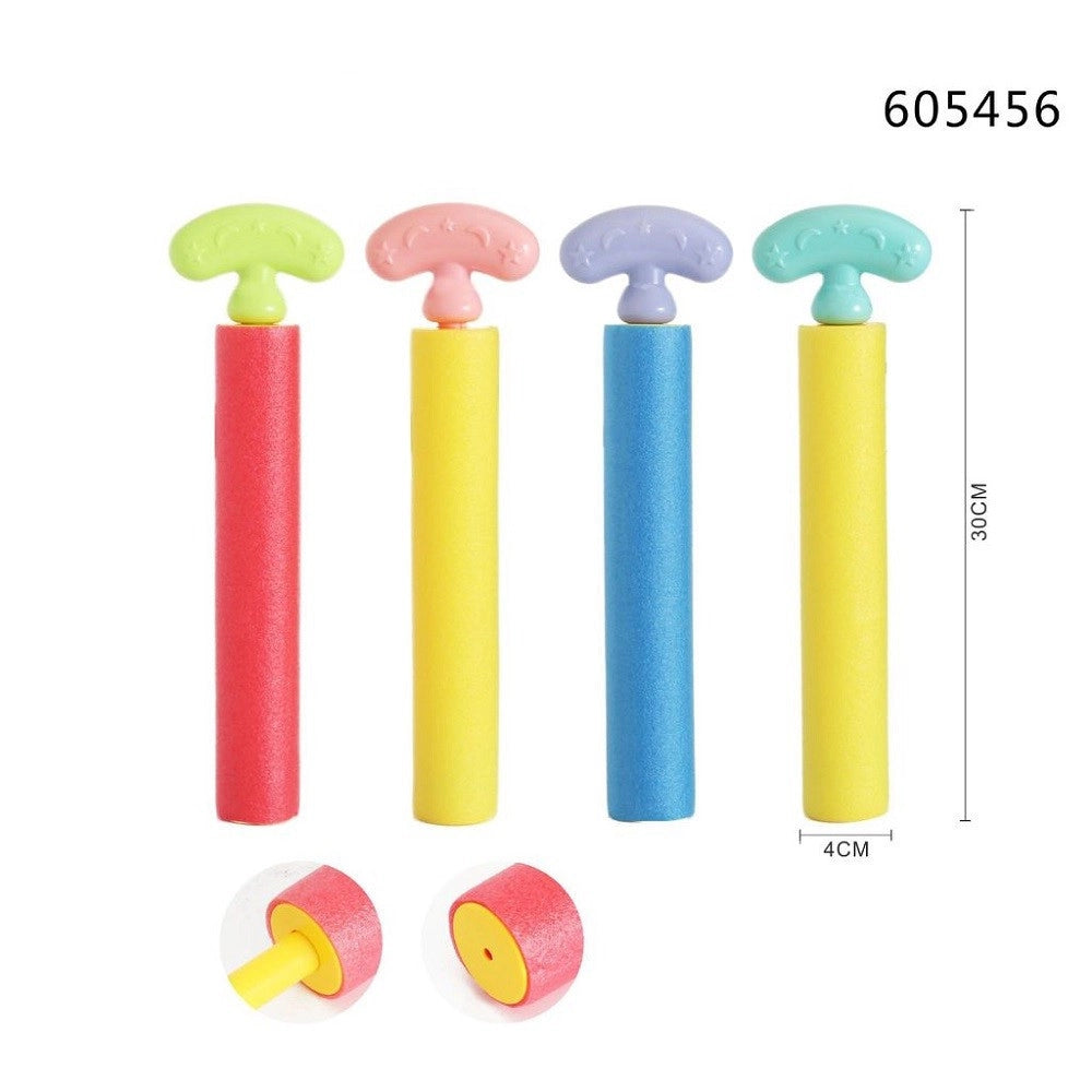 Trade Shop - Pistola Ad Acqua Tubo 30x4cm Manico Bambini Schiuma Gioco Giardino Estate 605456 -