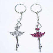 Trade Shop - Set 12 Pezzi Bomboniera Bomboniere Ballerina Glitter Cc39852 Portachiavi -