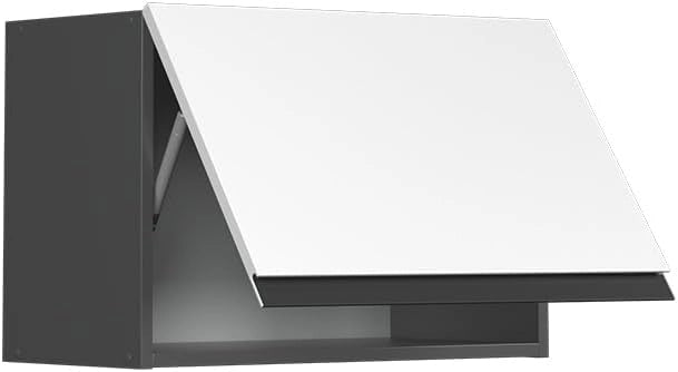 Pensile da cucina R-Line, Bianco, 60 cm Forma a J, piatta, per la libera combinazione all'interno di sistemi cucina modulari