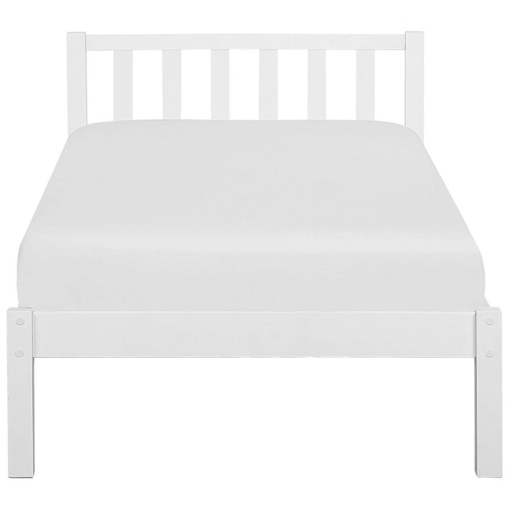 Letto singolo in legno di pino bianco 90 x 200 cm rete a doghe