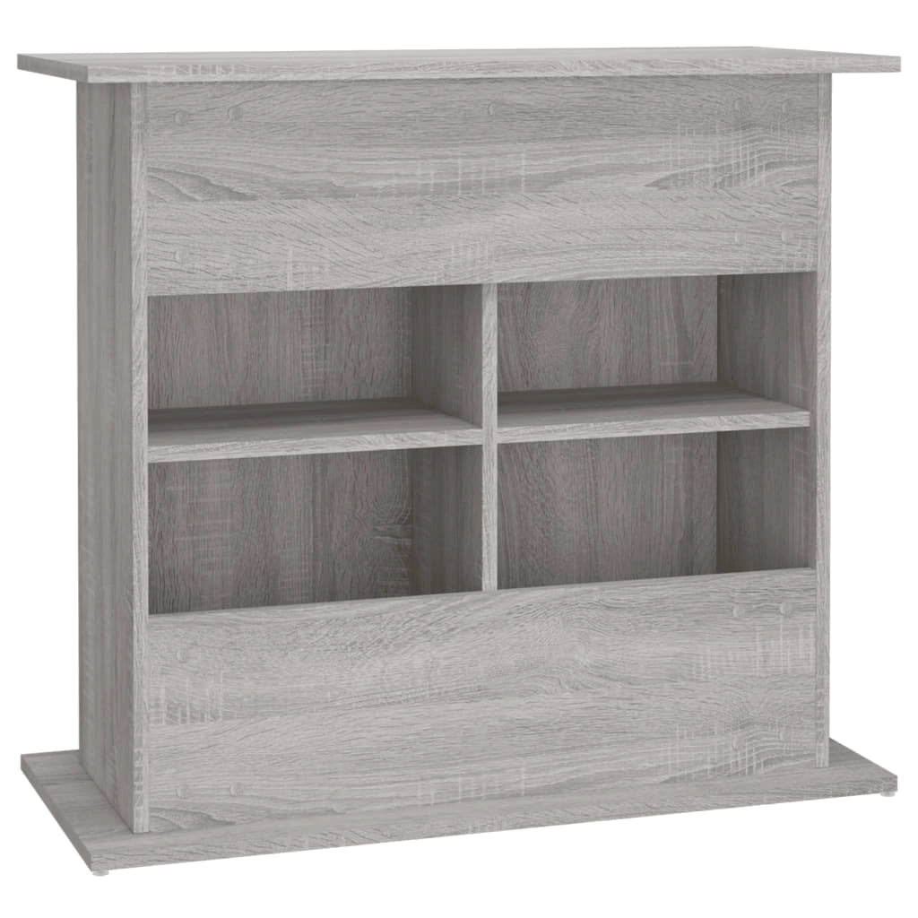 Supporto base per mobiletto acquario mobili Sonoma 81 x 36 x 73 cm legno ingegnerizzato grigio 02_0045095