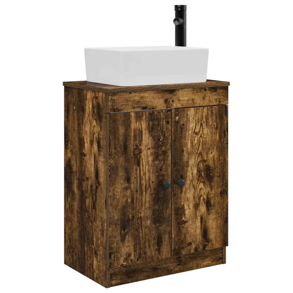 Mobile da bagno con lavabo Rovere Fumo 54 x 35 x 83 cm 890134