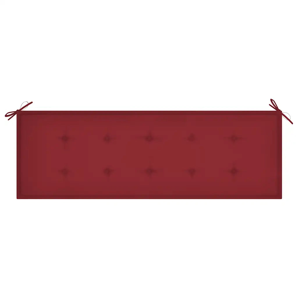 Panchina da Giardino 3 Posti e Cuscino 150cm Massello Eucalipto 3061005