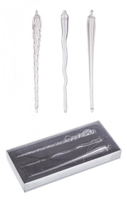 Confezione 3 Pendagli Verticali Icicle Trasparenti Assortiti (6 Pezzi)