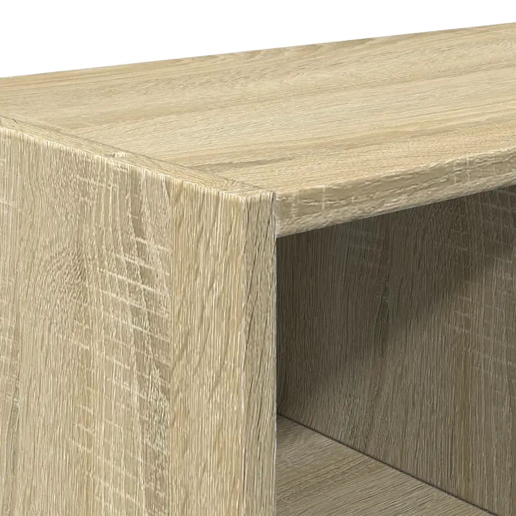Scarpiere 2 pz Impilabili-Set di 2 Scaffale per scarpe Rovere Sonoma 89,5x30x40 cm