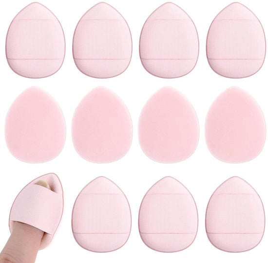 Sfumatura per makeup 12 pezzi - Mini polveri per sottotono - Sfumatore morbido - Rosa - Riciclabile - 4 x 3 cm - Sfumatore per makeup