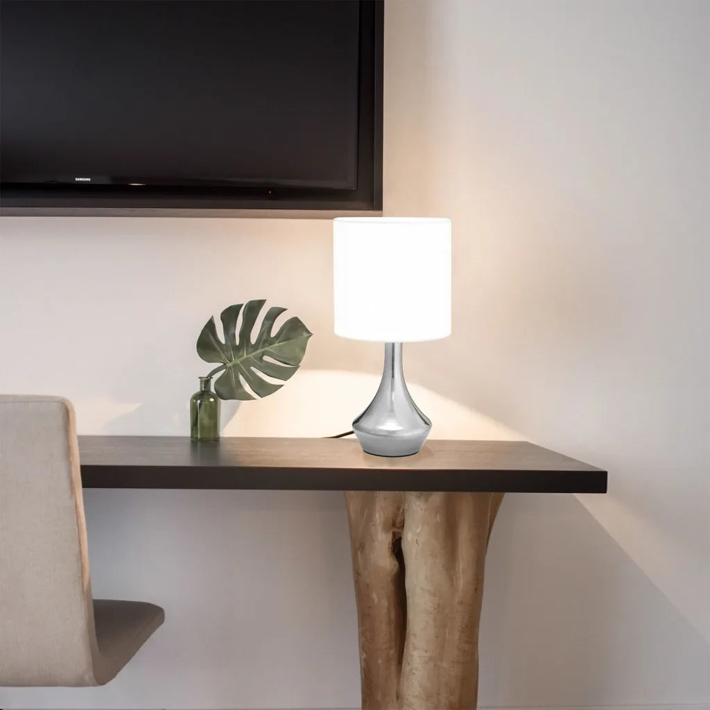 Lampade da Tavolo 2 pz Pulsanti Touch Bianche E14 CFW2562135
