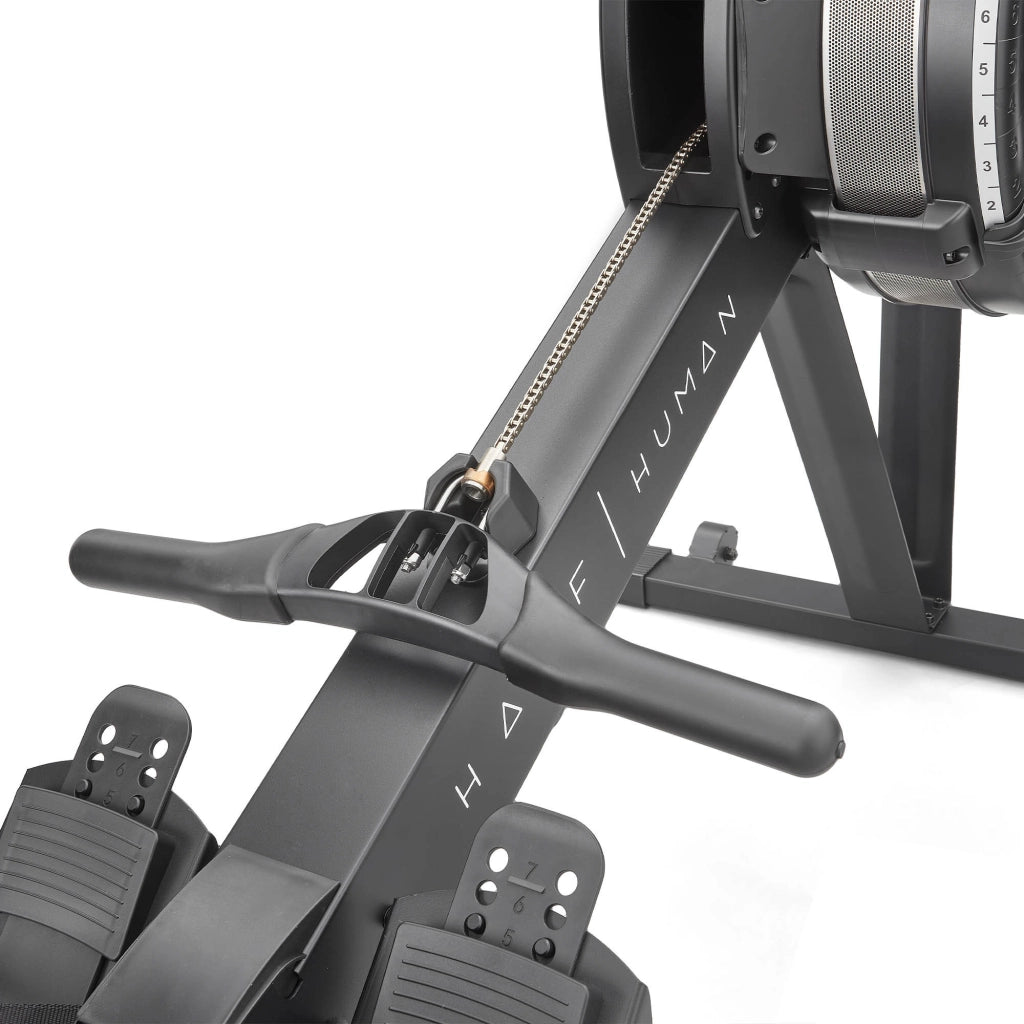 Vogatore Air Fitness - Half Human - Schermo LCD con 8 programmi - Casa/Appartamento - Connessione Bluetooth / App