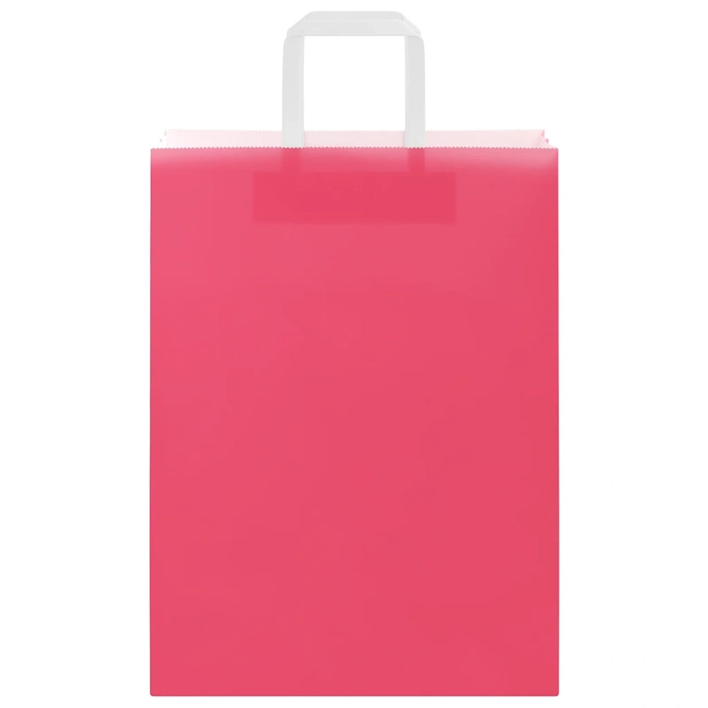 Sacchetti di Carta 50 pz con Manici Rosa 26x12x35 cm 4101884