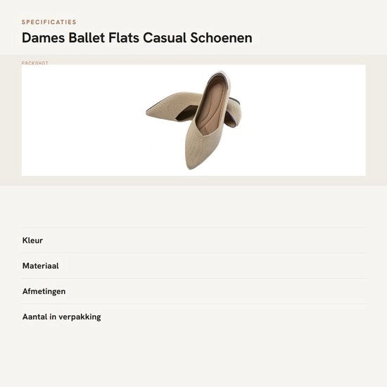 Ballerine Puntate per Donna - Scarpe Casual a Punta Piatta - Opvougliabili - Flats Comfortevoli