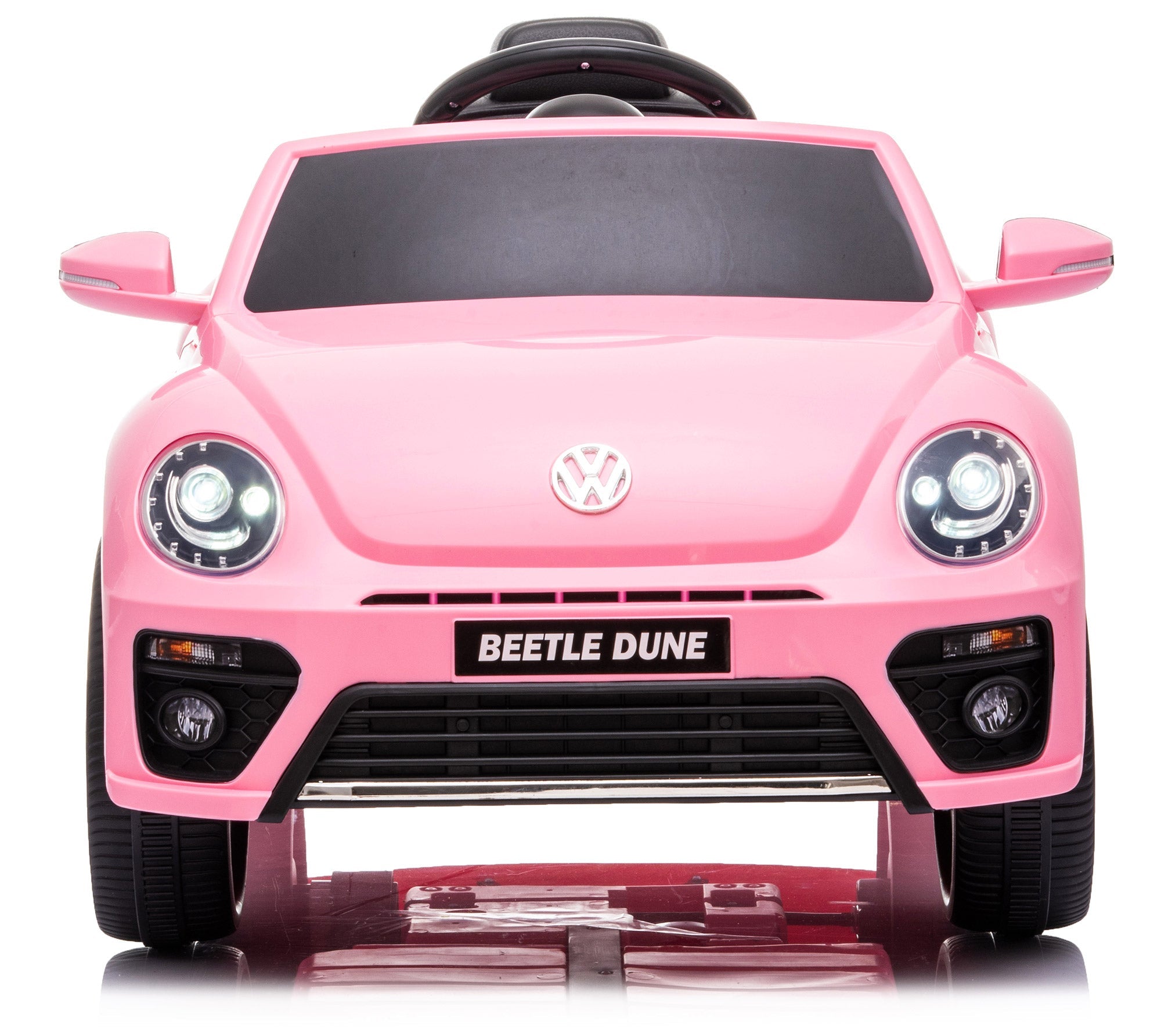 Macchina Elettrica per Bambini 12V con Licenza Volkswagen Maggiolino Beetle Small Rosa
