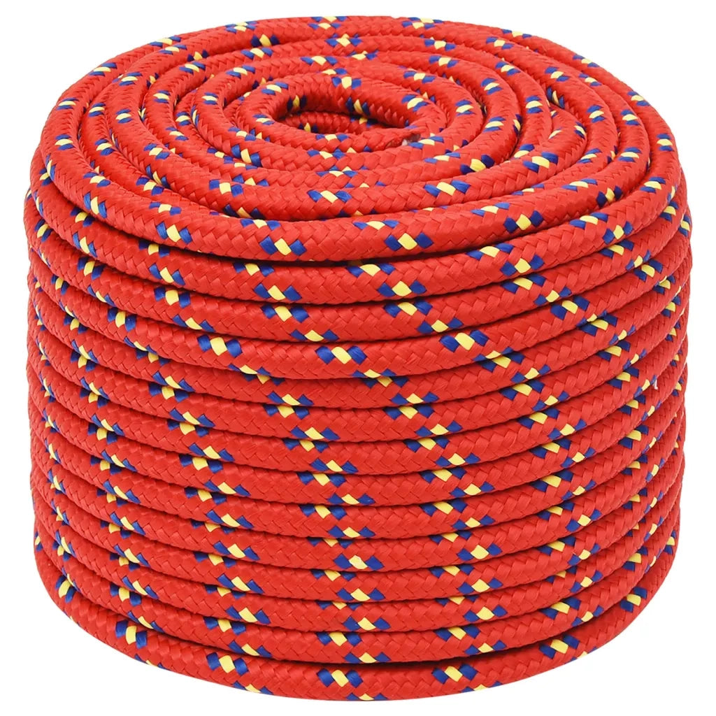 Corda Nautica Rossa 12 mm 100 m in Polipropilene cod mxl 47175
