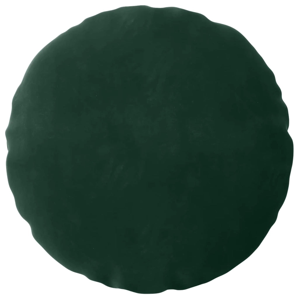 Federa 2 pcs HEERLEN Verde Scuro Ø 50 cm Velluto 922539