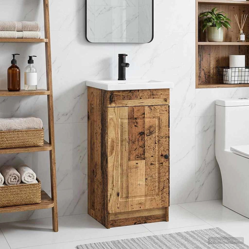 Mobile da bagno con lavabo Legno antico 42 x 40 x 84,5 cm 890062