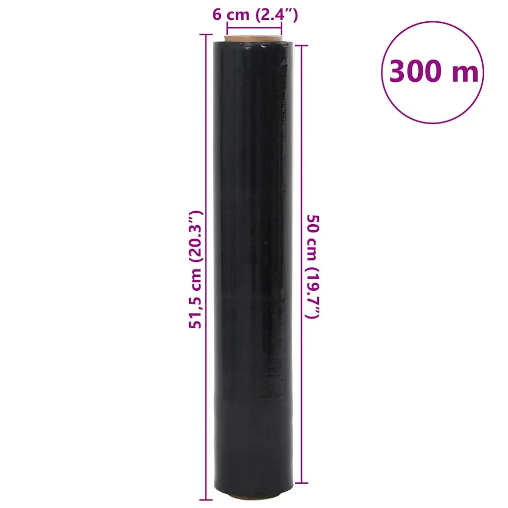 Film Estensibile 6 pz Nero 20 μm 50 cm x 300 m 4104880