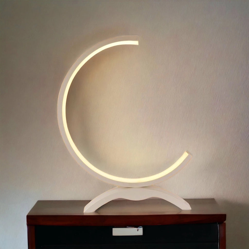 Lampada da tavolo a led abatjour dal design moderno per comodino notturna luce calda 3000K