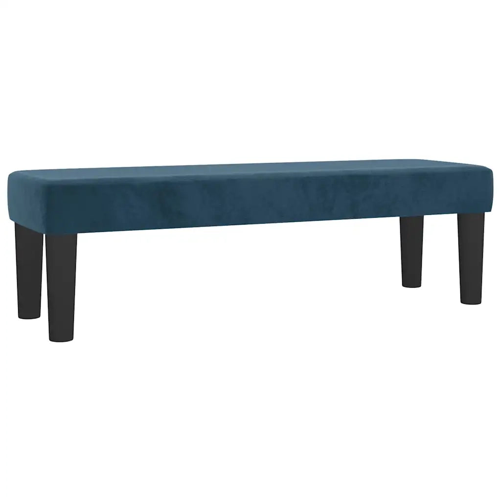 Giroletto a Molle con Materasso Blu Scuro 140x200 cm in Velluto 3138089