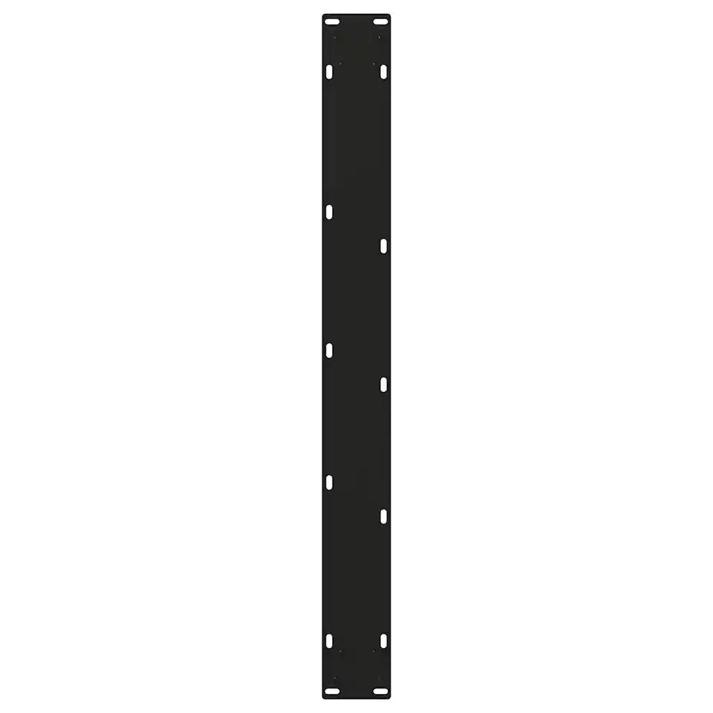 Gambe per tavolo da pranzo a forma di V 3 pz nere 70x(72-73,3) cm in acciaio 4012584