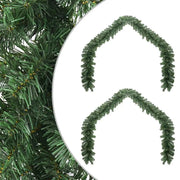 Ghirlanda di Natale 2 pz-Decorazioni natalizie Verde 20 m PVC