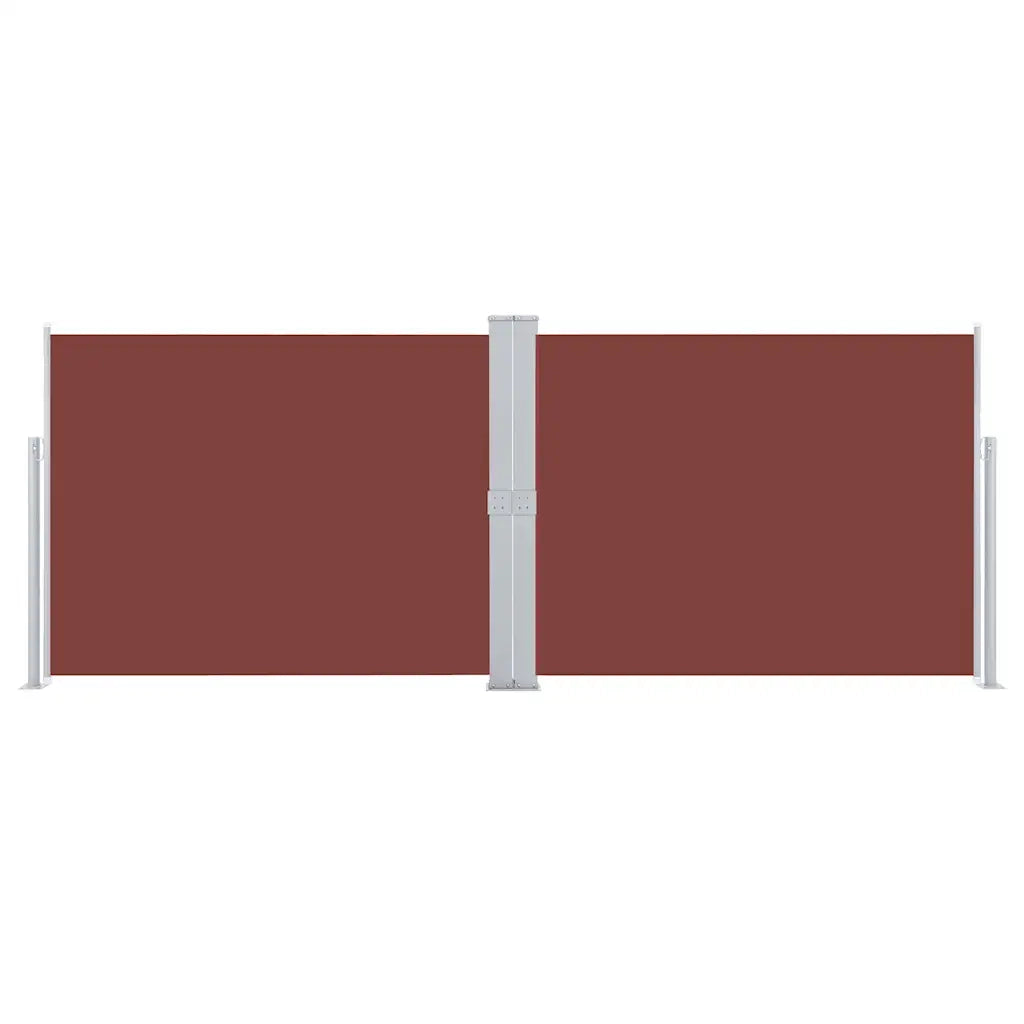 Tenda Laterale Retrattile Marrone 140x1000 cm 48487