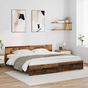 Struttura del letto con testiera Legno vecchio 200 x 200 cm 3403601