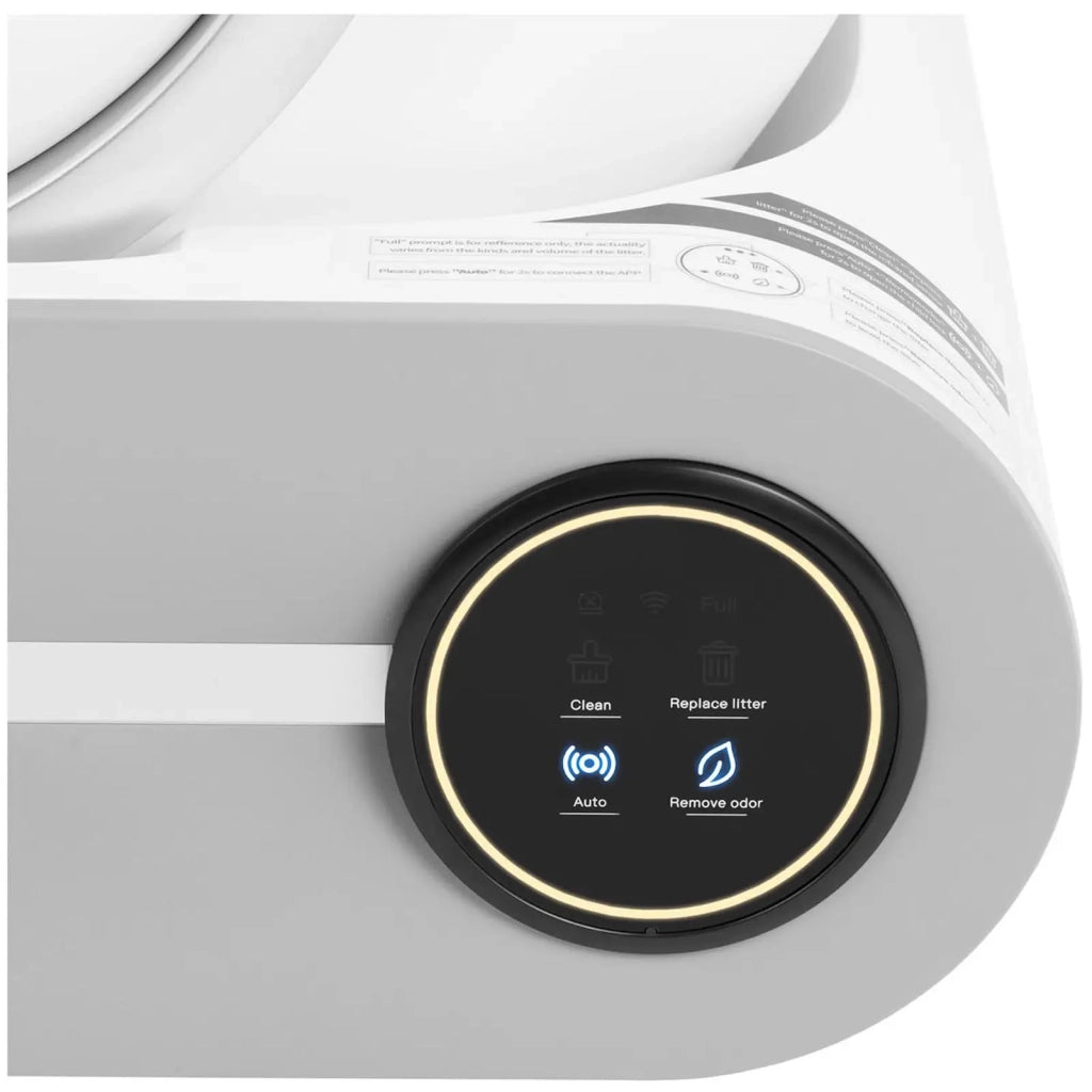 Lettiera autopulente controllata tramite app per smartphone apertura 25 cm sterilizzazione al plasma gomma ABS resina poliacetalica (POM) grigio/bianco 14_0009245