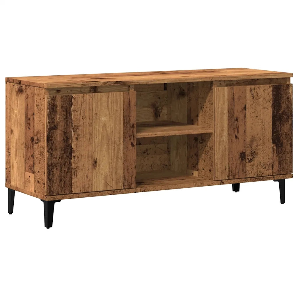 Mobile Porta TV Legno Antico 102x35x50 cm in Legno Multistrato