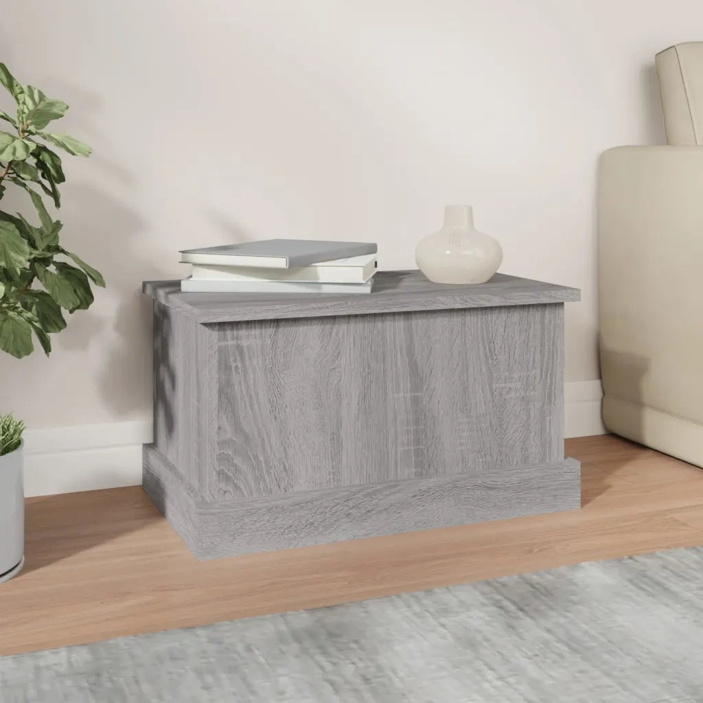 Contenitore Grigio Sonoma 50x30x28 cm Legno Multistrato 816502