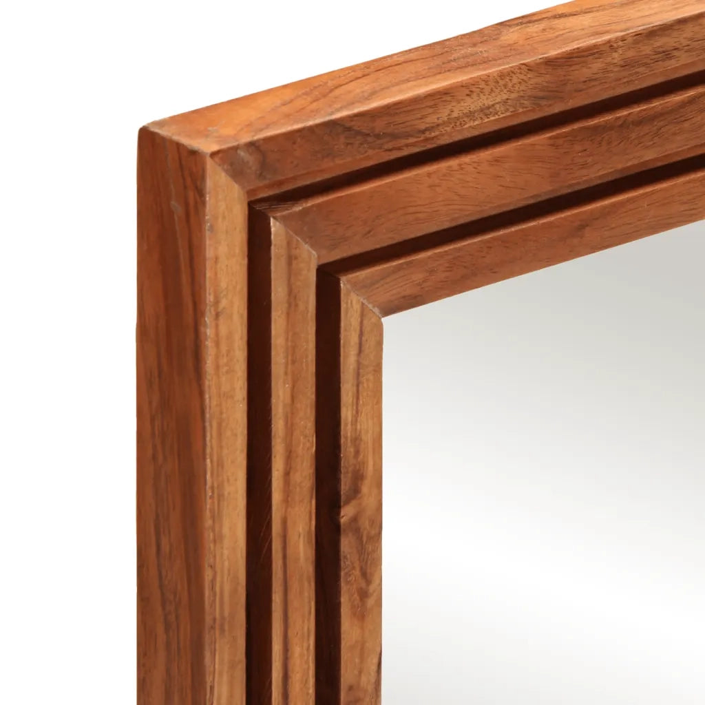 vidaXL Set Mobili da Bagno 2pz in Legno Massello di Acacia