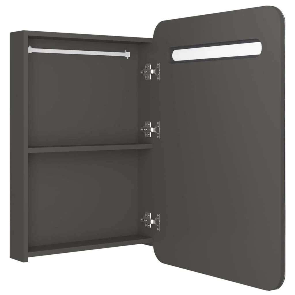 Mobile bagno specchio LED 60 x 11 x 80 cm antracite 02_0006579