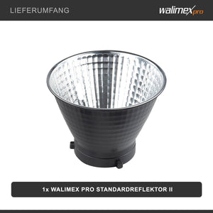 Riflettore standard II - Cono di luce uniforme per il lighting design professionale - Compatibile con walimex pro e attacco Bowens