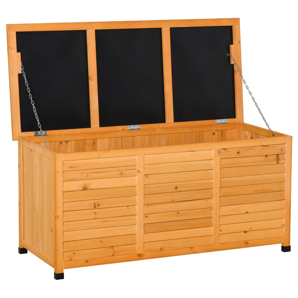Cassa da Giardino in Legno ¨C zephmum ¨C 127x56x60 cm Naturale