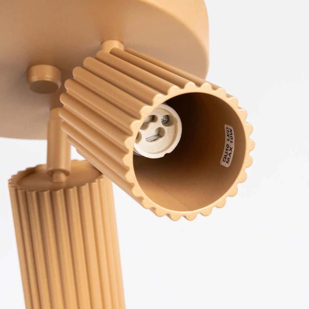 Plafoniera moderna oro tonda Ø20 3xGU10 Gravio Pure Lume