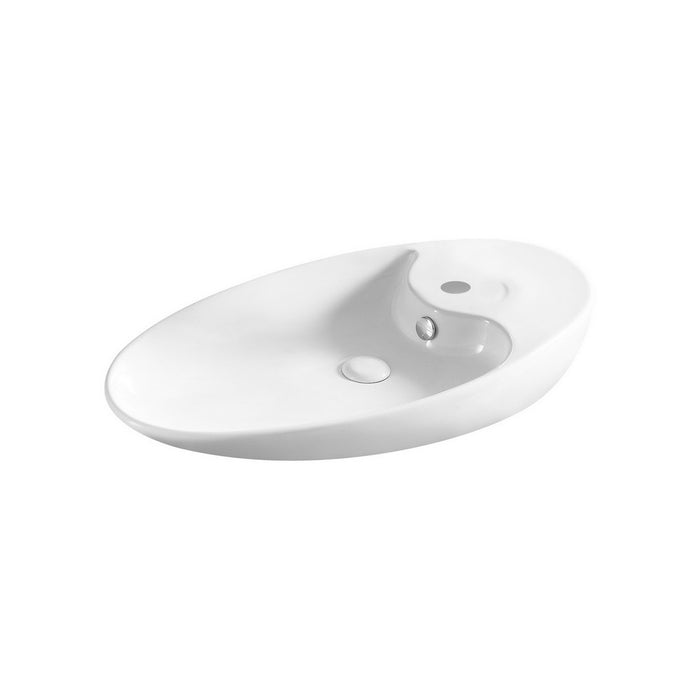 Lavabo d'appoggio serie la28 cm 73.5 x 39