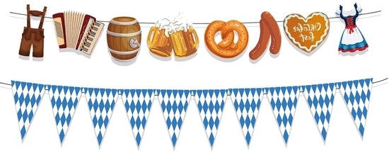 Decorazioni da festa slittabili per Oktoberfest 2 pezzi