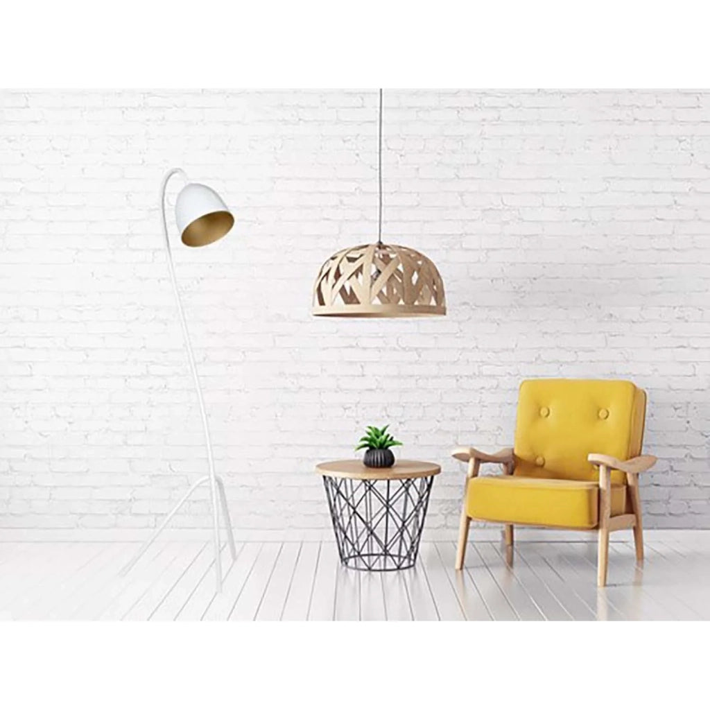 Piantana Moderno Beowulf Acciaio Bianco 1 Luce E27 Ip20