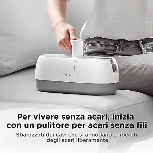 Midea B5D Aspirapolvere per Materassi con Lampada Uv Bianco
